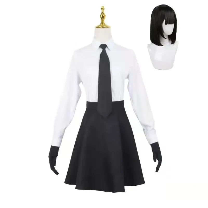 

Yosano Akiko cosplay Costume Anime Bungo Stray Dogs wig butterfly hair clip pin hairclip eye beast props shirt skirt gloves