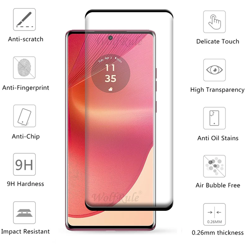 Advanced 6-in-1 Glass Screen and Lens Protector - 9H Curved Shield