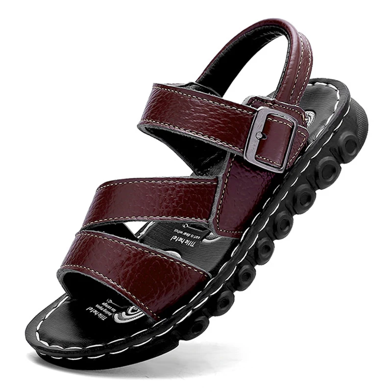 Kids Leather Sandal Boy Shoes Summer Outdoor Beach Casual Sneakers Children Luxury Sports Sandals for Boys Free Shipping