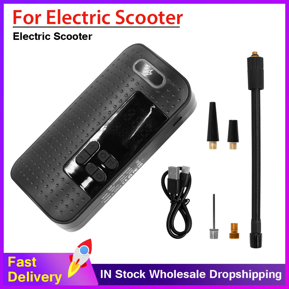 

Беспроводной автомобильный воздушный компрессор, насос для электроскутера, мини портативный автомобильный перезаряжаемый электрический воздушный насос, насос для надувных шин