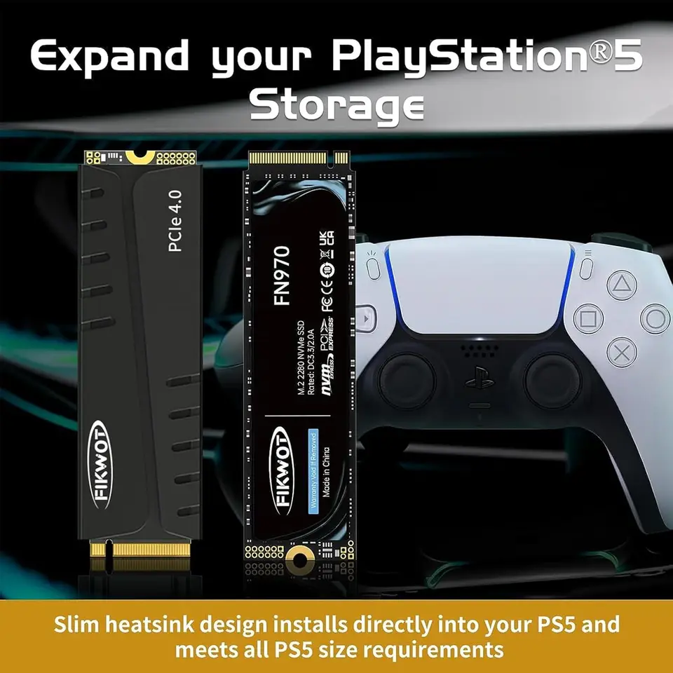 Fikwot FN970 M.2 2280 PCIe Gen4 x4 NVMe 1.4 with Heatsink (1TB/2TB