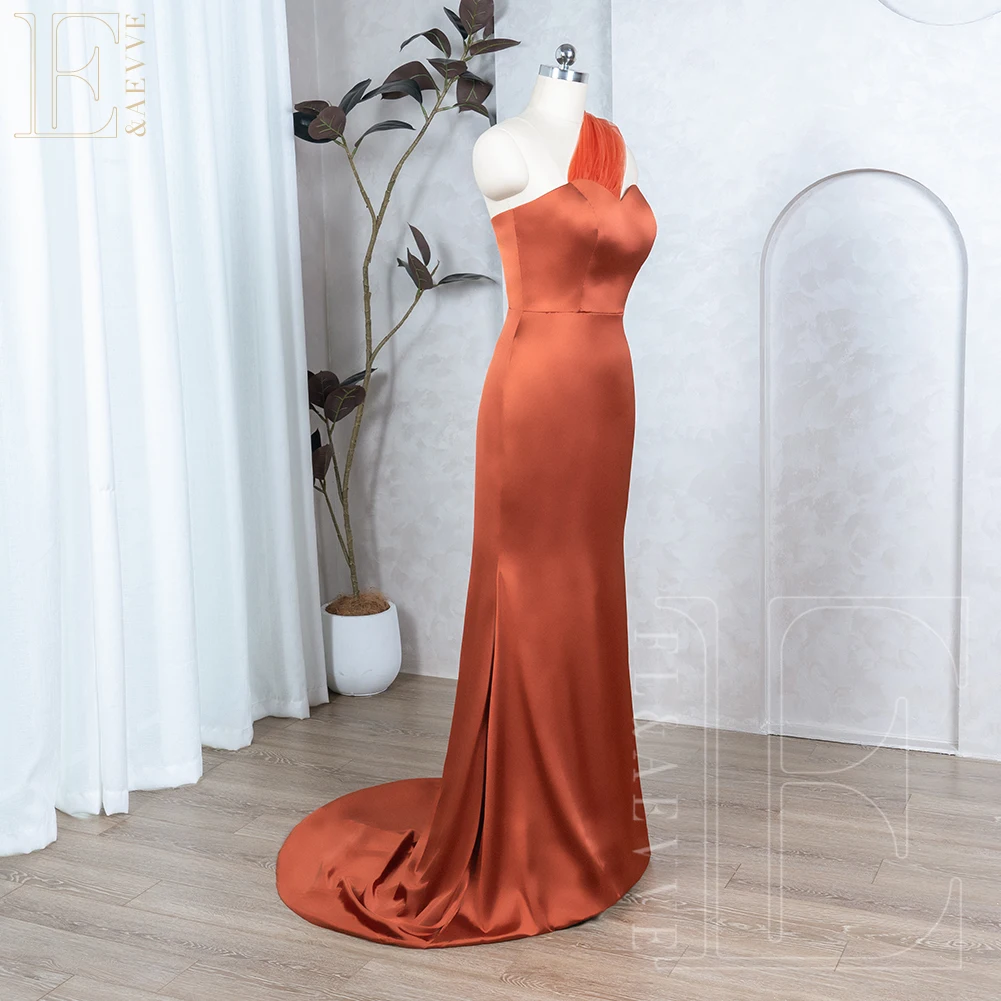 Bridesmaid Dresses Satin One Shoulder Long Formal Party Customized For Bridesmaids