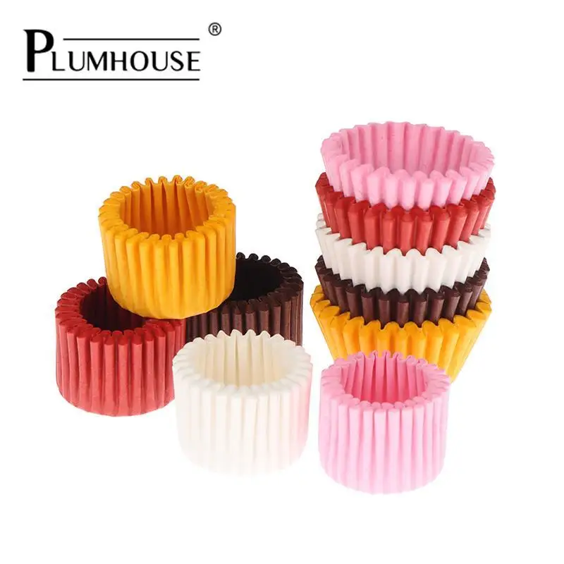

1000pcs/Lot Mini Chocolate Paper Liners Baking Muffin Cake Cupcake Cases Solid Color DIY Chocolate Storage Papers Kitchen Tools