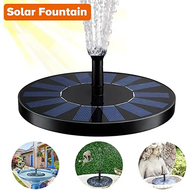 Mini Solar Water Fountain Swimming Pool Patio Garden Decoration Outdoor Decor Summer Solar Pump Decorative Fountains Interiors Solar Fountain