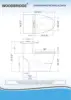 One Piece Toilet with Soft Closing Seat Chair Height 1.28 GPF Dual Water Sensed 1000 Gram MaP Flushing Score Toilet 6
