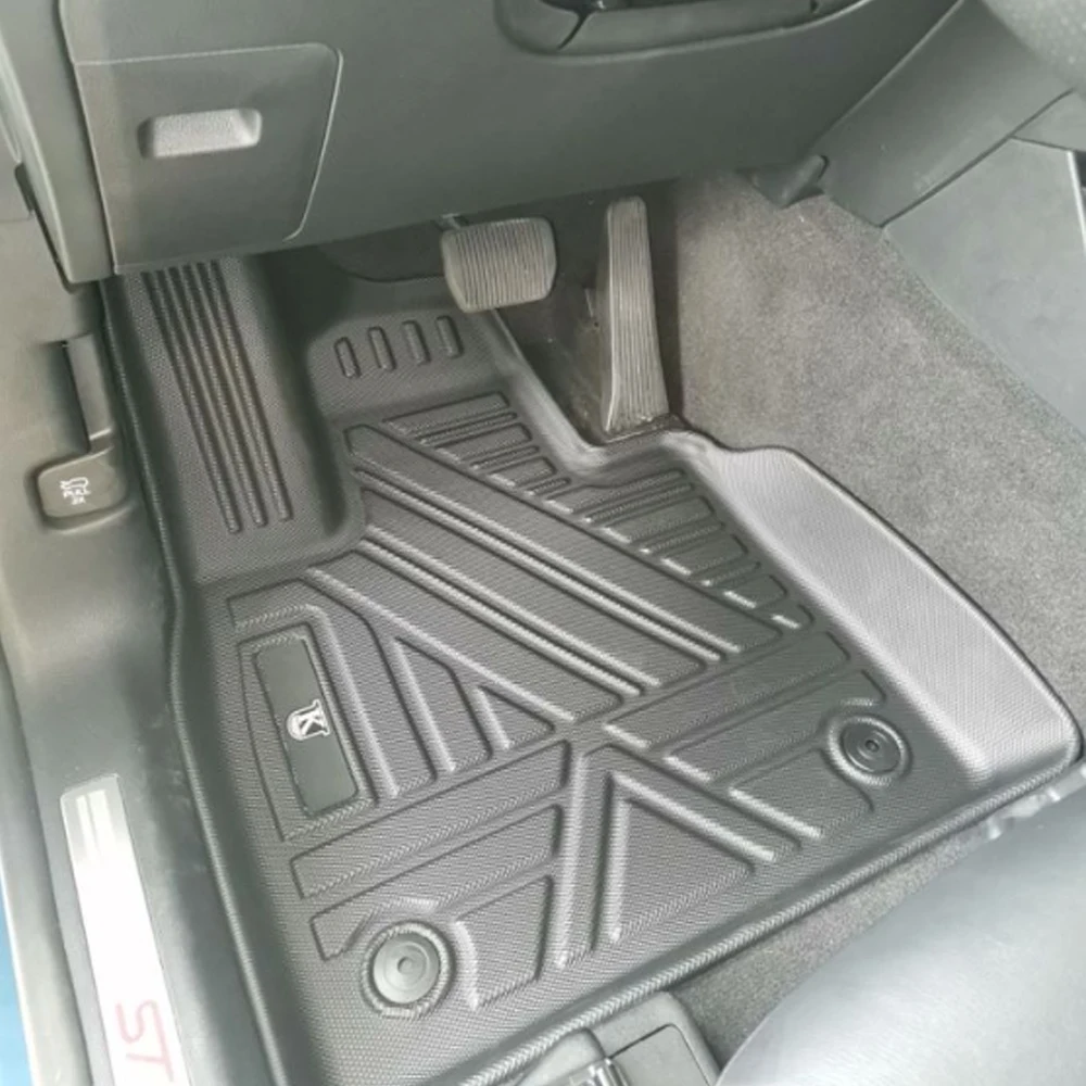 For Ford EXPLORER 2022 Auto Car Floor Mats All-Weather TPE Foot Mats Odorless Pad LHD Waterproof Tray Mat Interior Accessories