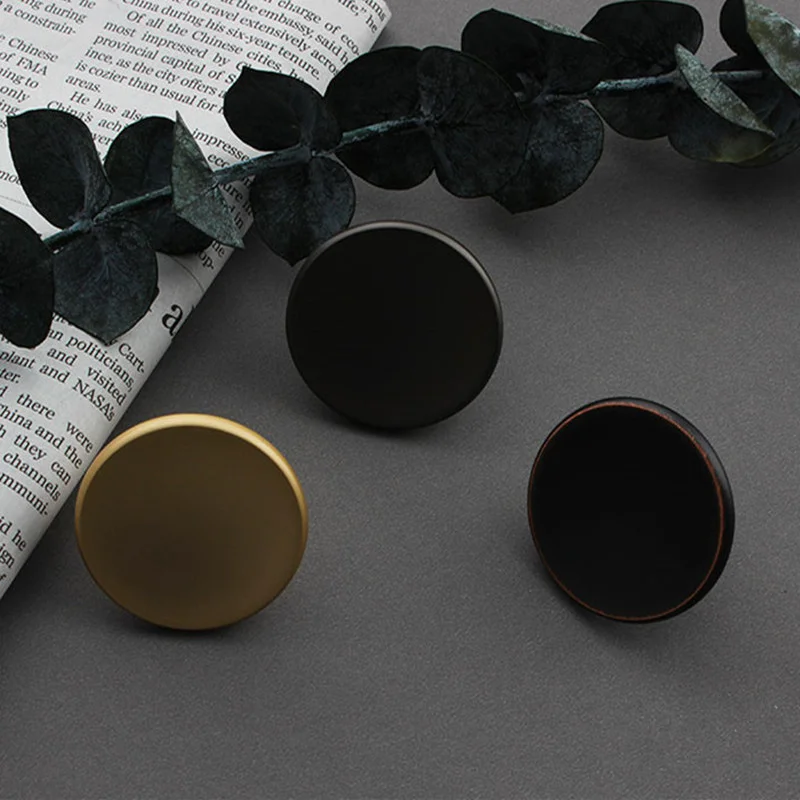 VARMSTUGA Modern Simple Round Knob Drawer Knob Zinc Alloy Cupboard Wardrobe Dresser Closet Kitchen Door Pull Furniture Hardware furniture handles,kitchen door handles