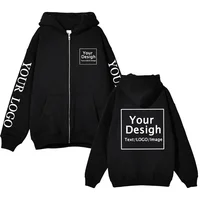 Custom Zip-Up Hoodie for Men & Women | Personalized Logo Design | Y2K Streetwear Fashion | DIY Printed Zipper Jacket | Premium Streetwear Sweatshirt