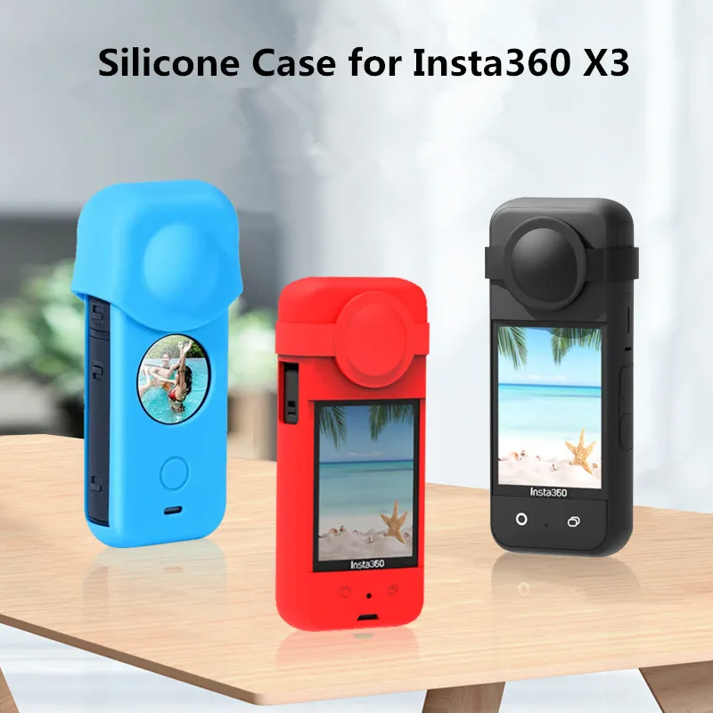 

Силиконовый чехол для Insta360 X3 Защитная крышка для объектива изогнутая Защитная мягкая пленка защита для Insta 360 X3 аксессуары