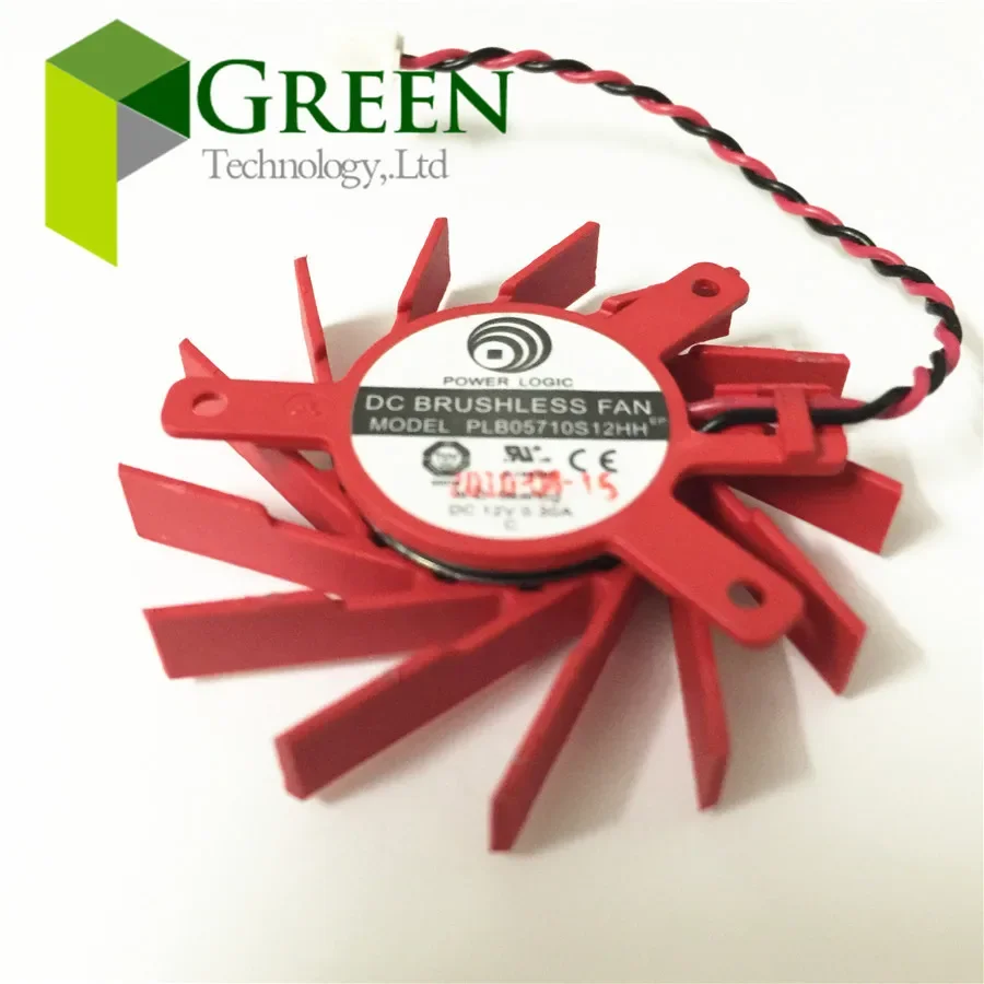 Вентилятор для графической карты ATI HD5550 5570 5670 V4800 PLB05710S12HH с 2 контактами