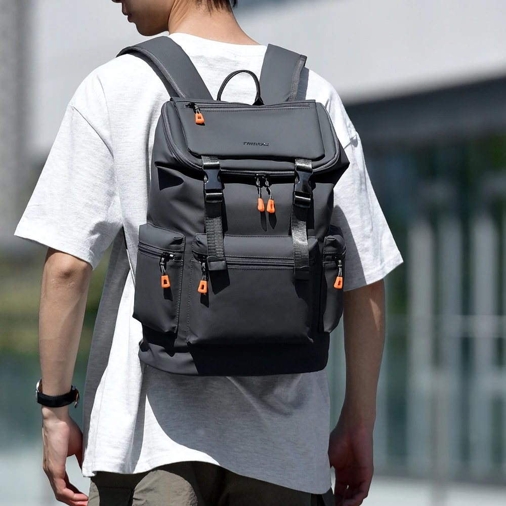 Modischer Rucksack für Herren, große Kapazität, Computertasche, verschleißfester Stoff, Outdoor-Reiserucksack – Detail 6
