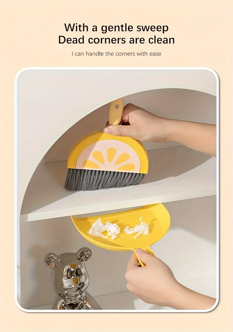 Portable Mini Cleaning Brush and Dustpan Set