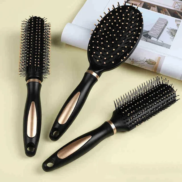 Peigne antistatique à coussin d'air en plastique, brosse de massage antistatique pour cheveux, soin pratique SPA, masseur de tête, peigne domestique pour cheveux bouclés 1