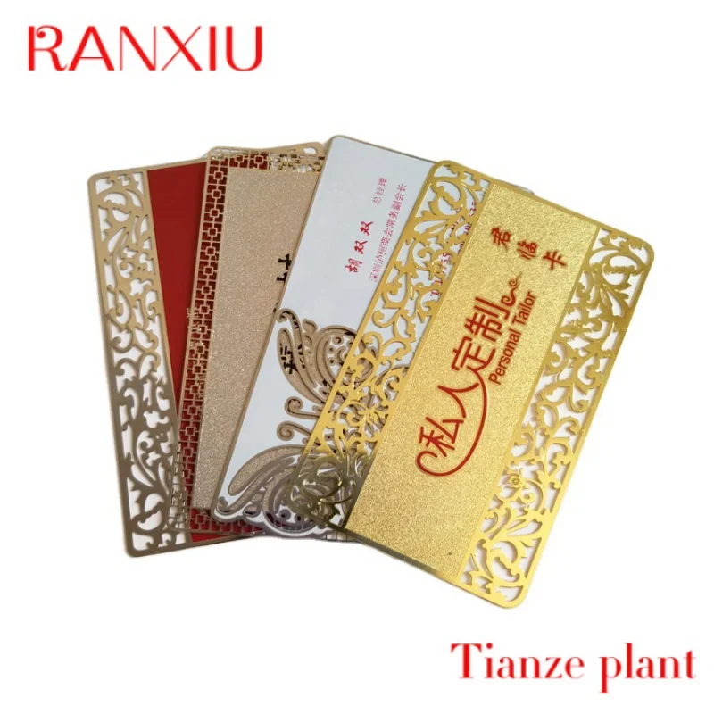 

Custom etal Busins Card Printing Copani Gold PVC Car Busins Card etal