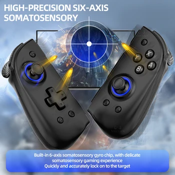 Wireless Controller With Dual Vibration 6axis Wake For NS Switch Joypad Game Handle Grip L/R Joystick BT5.2 Gamepad 3