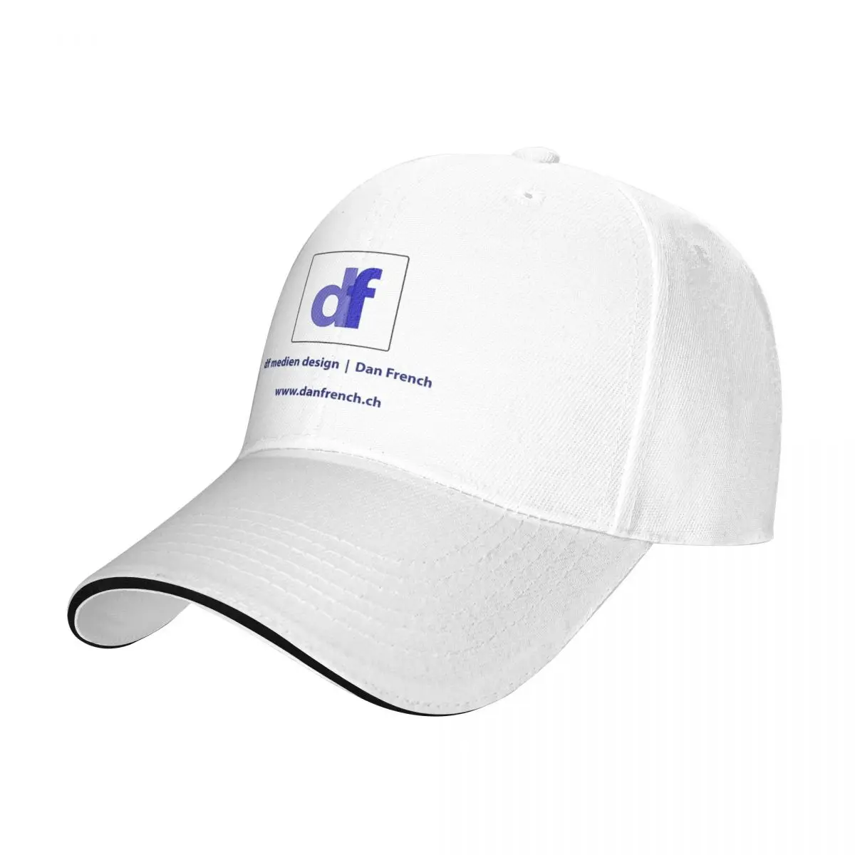 

df medien LOGO outline blue Baseball Cap Thermal Visor Horse Hat Cosplay Big Size Hat Women's Hats Men's