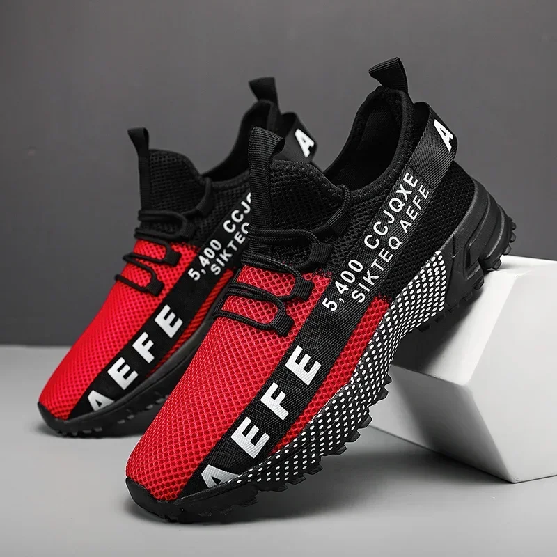 

Men Sneakers Casual Mens Shoes Breathable Trainers Fashions Mesh Sneaker Basket Tenis Hombre Shoe Big Size Sneakers for Men