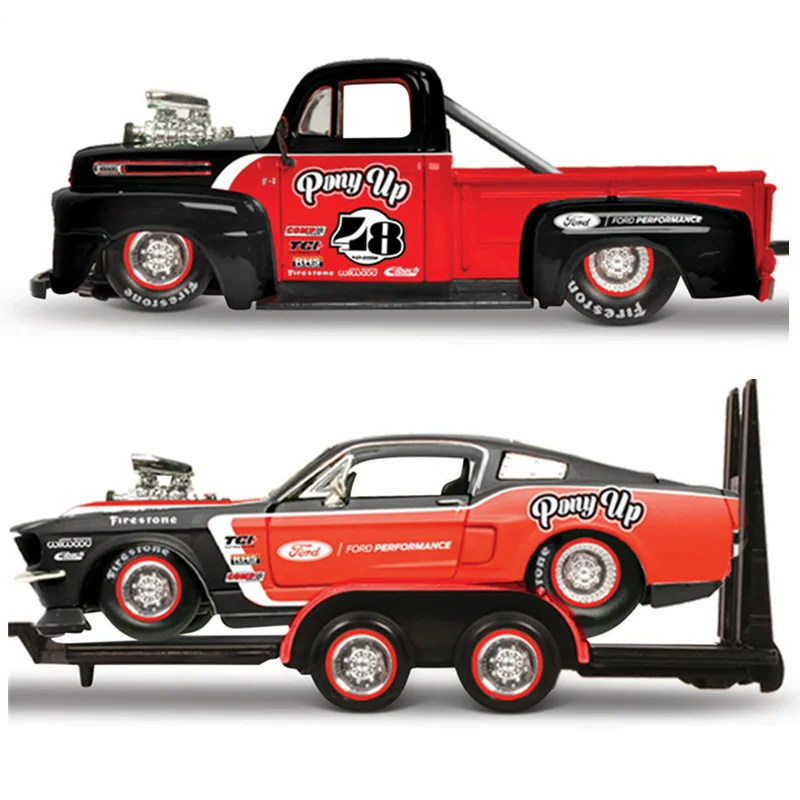 Maisto 1:24 1948 Ford F1 Pickup / 1967 Ford Mustang Gt Combinazione Modello Di Auto Collezione Regalo Giocattolo