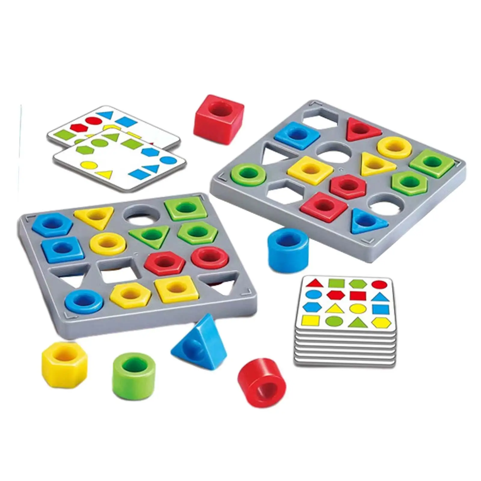 

Color Learning Board Game Shape Matching Puzzle Game Color Sensory Educational Toy for Children 3-6 Years Old Toddlers Kids