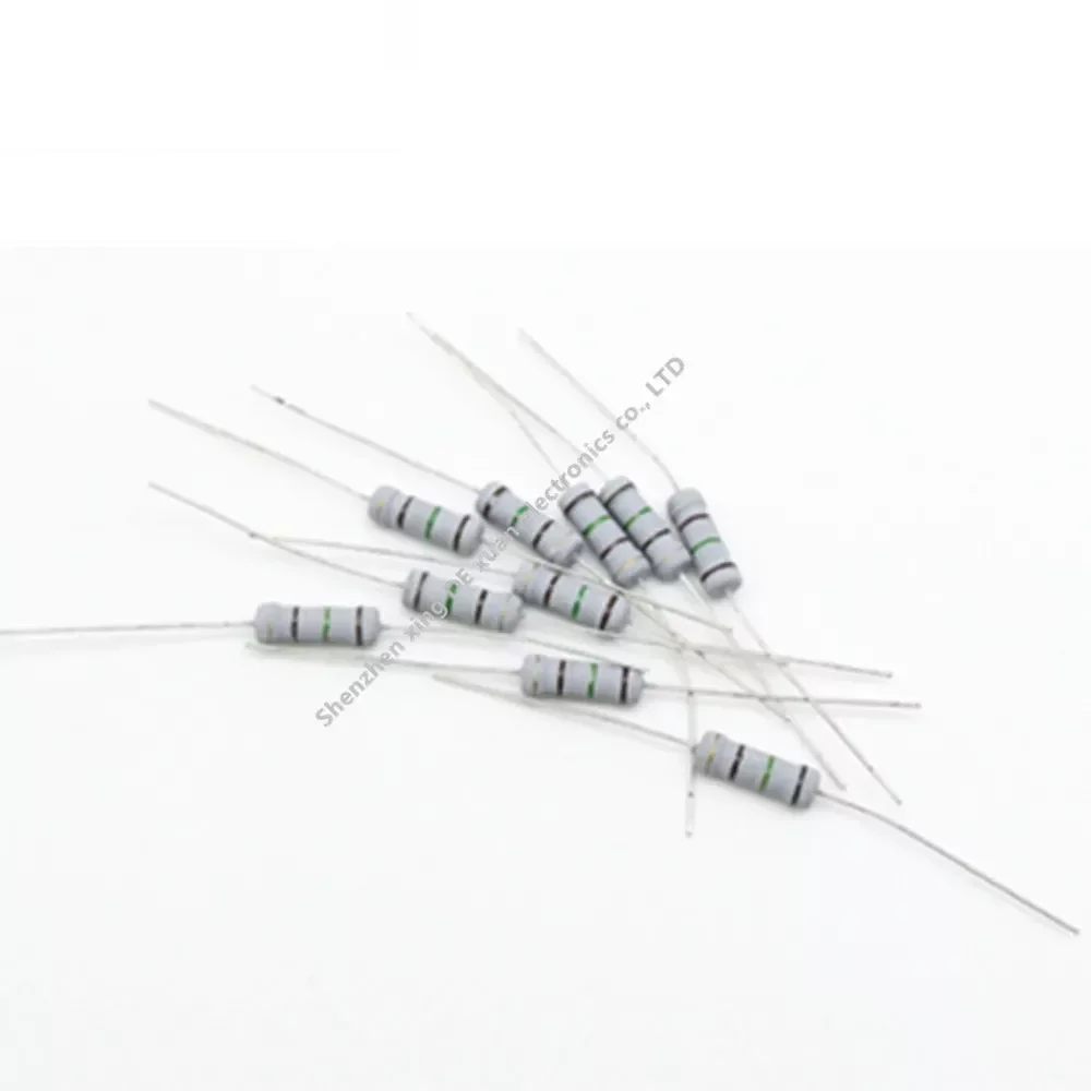 

Металлоксидный пленочный резистор 1 Вт, 500 шт., 10 12 15 18 20 22 24 27 30 33 36 39 43 47 51 56 62 68 75 82 91 R Ом