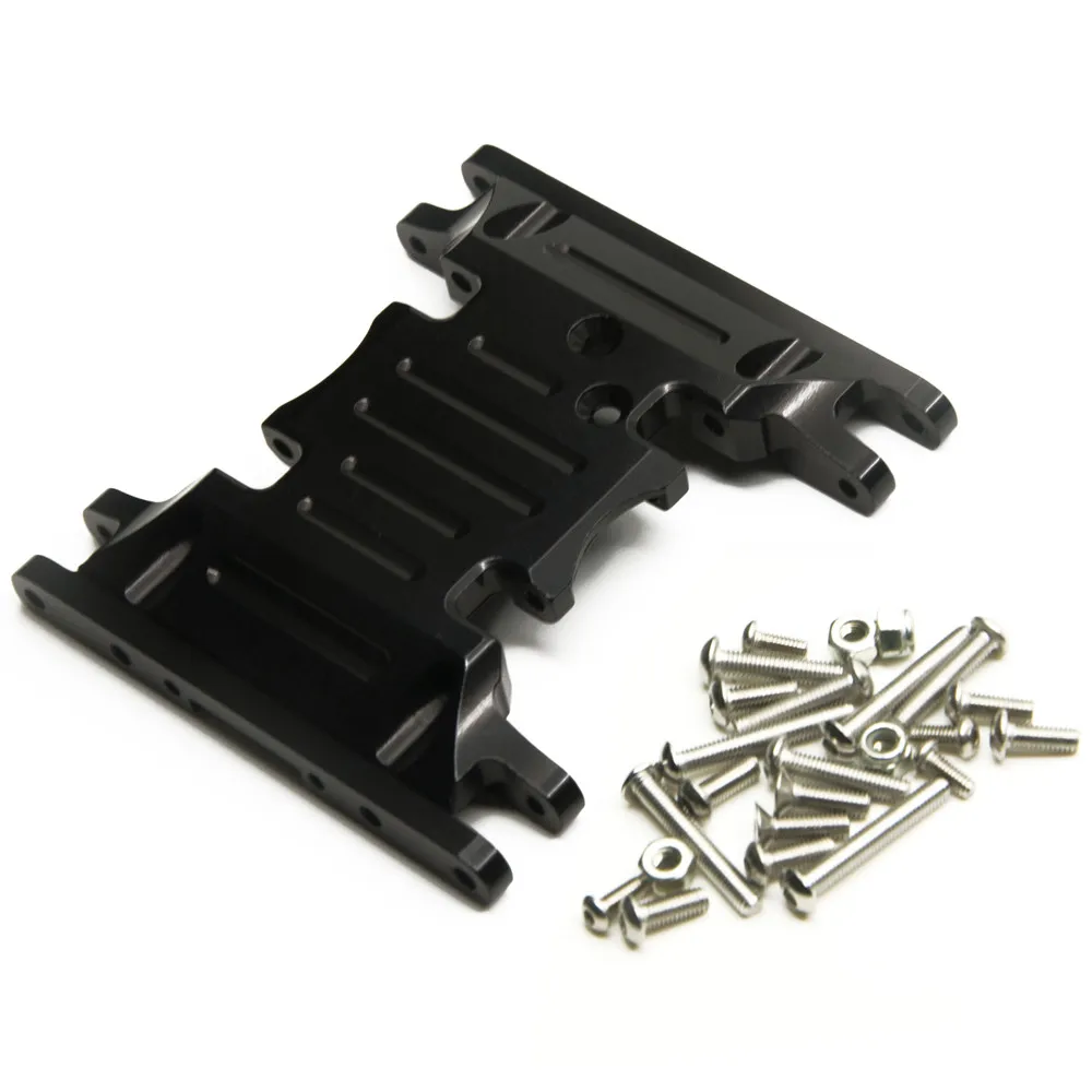Alloy Bottom Base Mount Middle Center Skid Plate For 1/10 RC Car SCX10II 90046