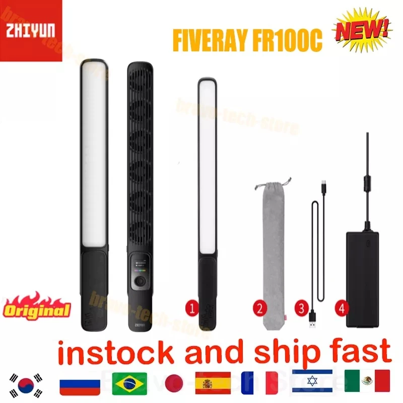 Zhiyun Fiveray Fr100c Handheld Rgb Led Tube Light 100w Profissional