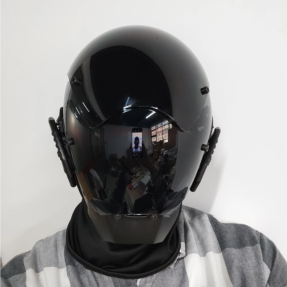 Personalized Black Cyberpunk Mask Cosplay Mechanical Sci-fi Gear