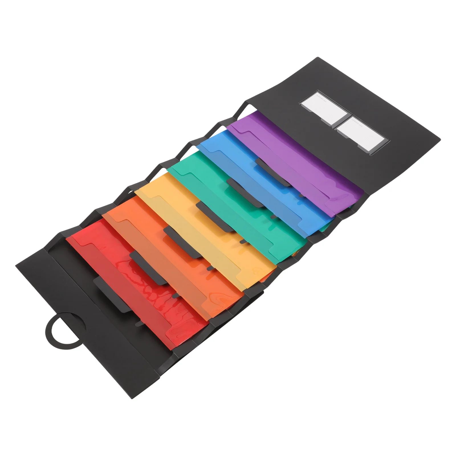 

Rainbow Accordion Bag Document Holder Plastic Pocket Folders File Container Paper Organizer Pp with Pockets