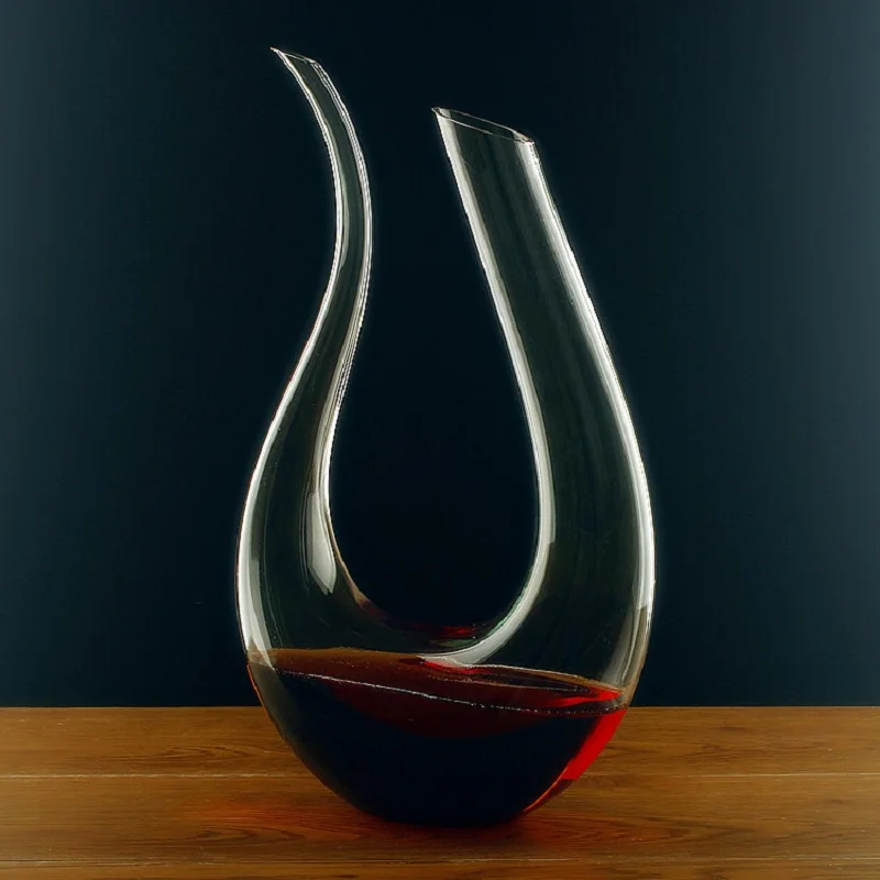 Special Grade 1500ML Big Decanter Handmade Crystal Red Wine Brandy Champagne Glasses Decanter Bottle Jug Pourer Aerator for Bar