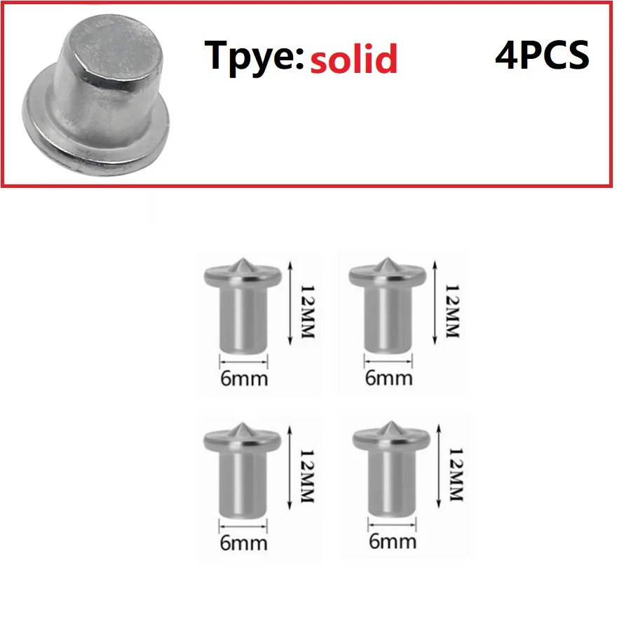 4Pcs Dowel Tenon Center Point Set 6-12mm Locator Roundwood Punch Pin Dowelling Hole Wood Timber Marker Furniture Centering Point