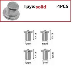 4Pcs Dowel Tenon Center Point Set 6-12mm Locator Roundwood Punch Pin Dowelling Hole Wood Timber Marker Furniture Centering Point
