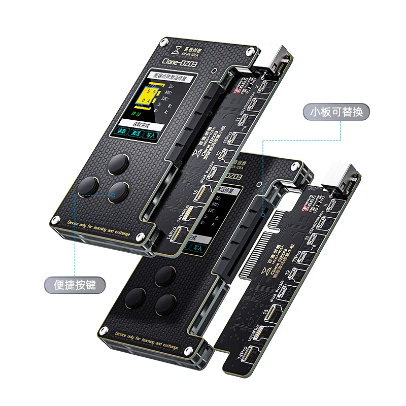 Mega-Idea Clone-Dz03 Programmatore A Saldare Libera Per Iphone X 11 12 13 14 Pro Max Face Id Dot Matrix Dot Projector Strumento Di Test Di Recupero
