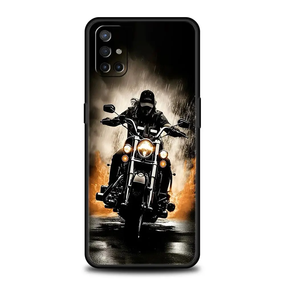 Sleek Motorcycle-Themed Phone Case Cover