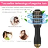 4 In 1 Hot Air Brush Styling Comb One-Step Heating Comb Hair Straightening Brush for Straight Curly Professional Hair Dryers 5