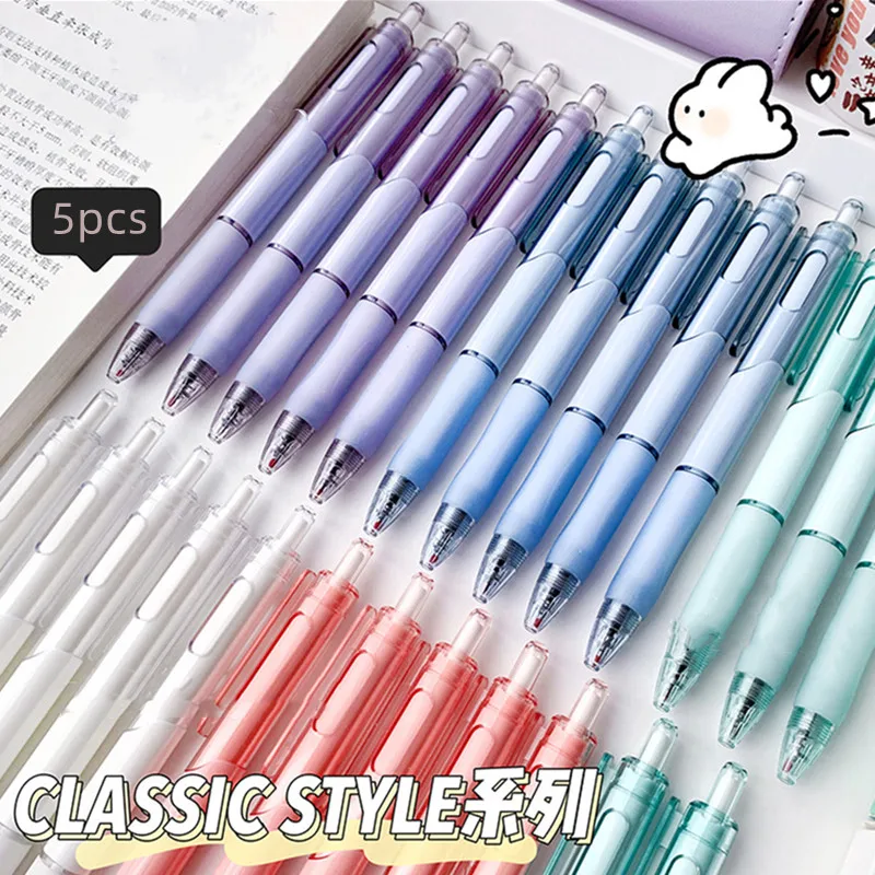 5pcs Kawaii Pens Japanese Stationery Supplies Aesthetic Stationery Office  Accessories Cute Pens School Teacher Gift - AliExpress