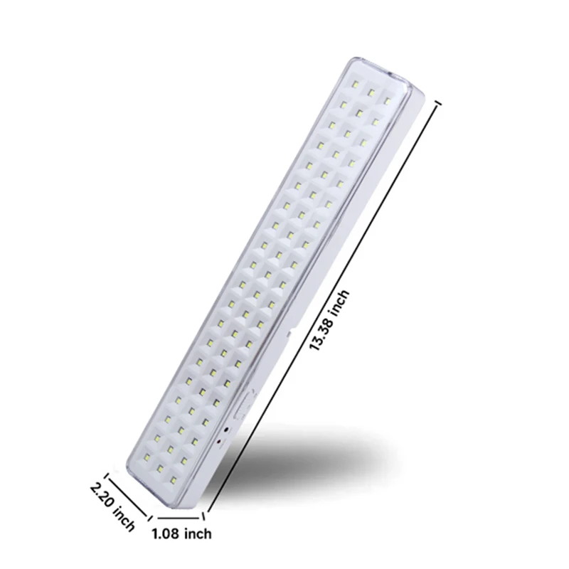 Emergency Evacuation Light 60 LEDs Handheld Fire Lamp Wall Mounted Emergency Lamps Rechargeable Lighting for Power Failure Use