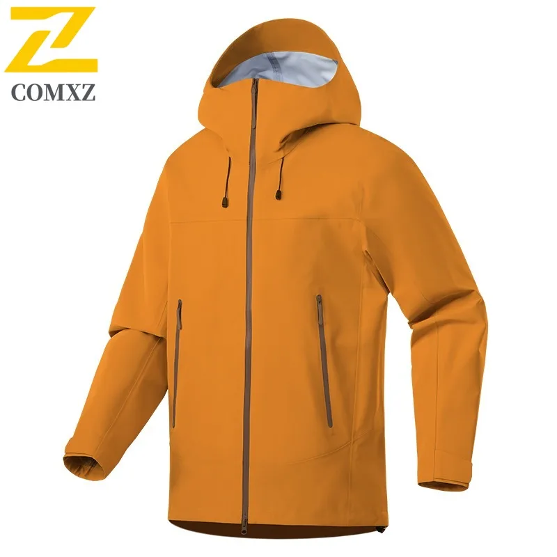 COMXZ Windbreaker Jacket 3-In-1 High Quality Brand Travel Camping Trench Coat Hiking Handsome Scratch Resistant Men's Outerwear
