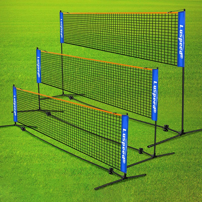 

Portable Folding Standard Professional Badminton Net Indoor Outdoor Sports Volleyball Tennis Training Square Nets Mesh