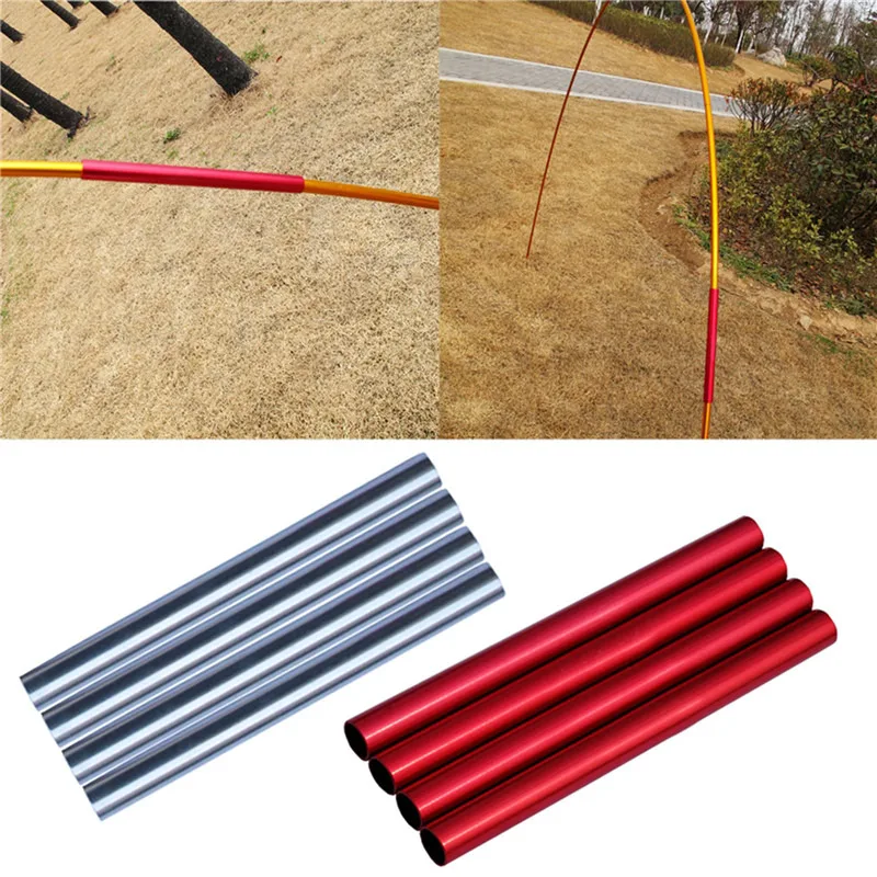 

4 Pcs/Psck Aluminum Alloy ent Pole Repair Tube Single Rod Mending Pipe Emergency For Camping Hiking Awning Accessories Kit