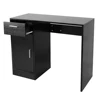 1 Drawer 1 Door Compact Computer PC Laptop Desk Table Workstation Home Office (Black) 4