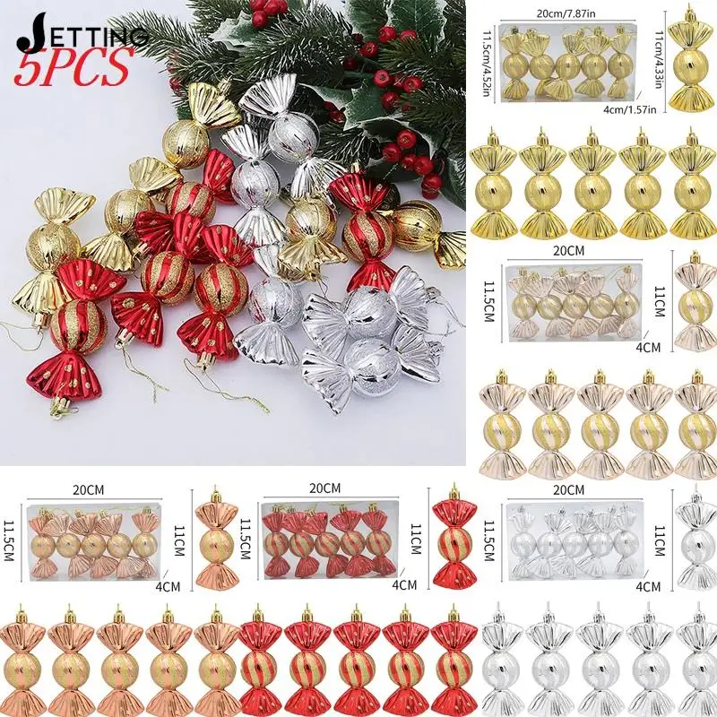 

5 шт., подвески в виде тростника для рождественской елки