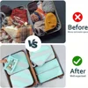 Oragnizer Set - 7-Piece Compression Pack Cube,Light Pack Cube, Travel Backpack Clothing Bag,Travel Essentials Suitcase Organizer 6