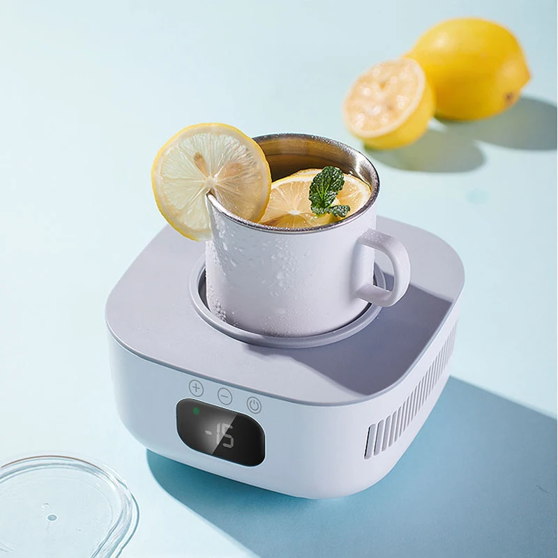 220V Fast Cooler Cup Electric Heater Cup Beer Bottle Pop Can Soda Drinks Cooling Mug Home Office Beverage Cooler Cooling Tools 5