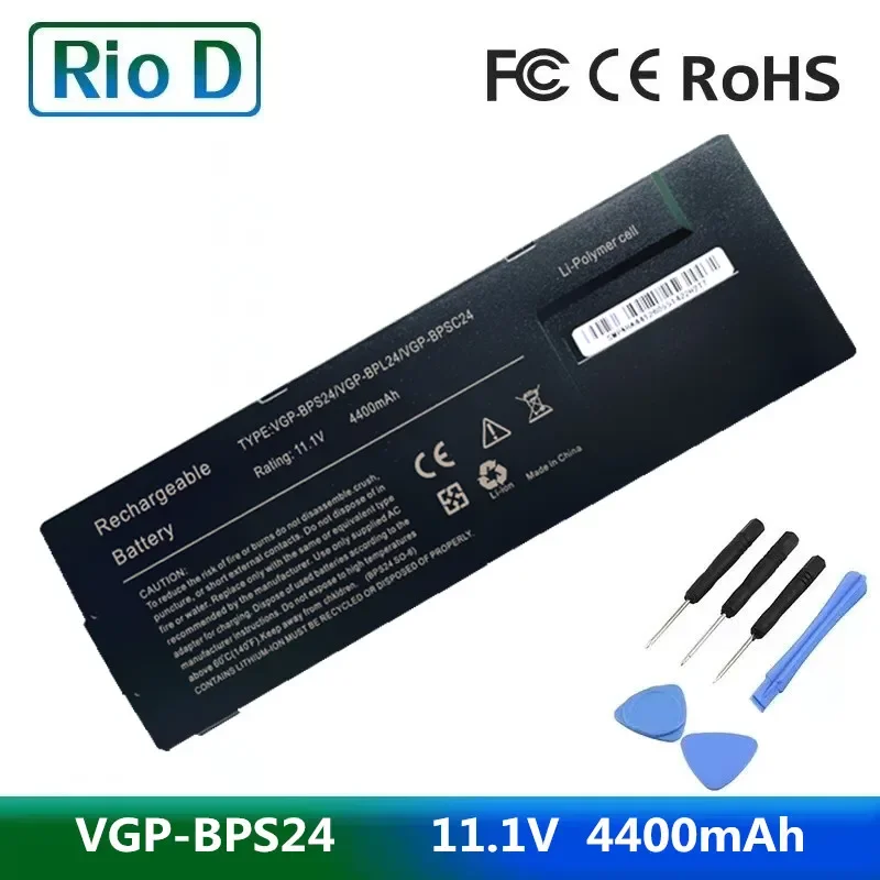 Bateria do Portátil para Sony Vaio Svs13 Svs13123 Svs13125 Svs13126 Vgp-bpl24 Svs13115 Svs13117 Svs13118 Svs13119 Novo Vgp-bps24 49wh