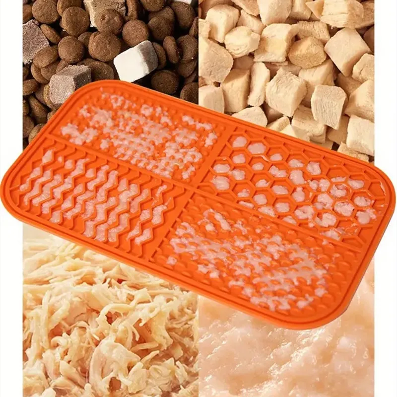 Pet supplies Silicone slow food licking pad Anxiety Relief Licking Mat for Dogs and Cats - Reduce Boredomand Promote Calmness