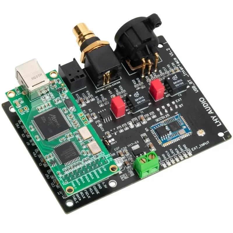 

Nvarcher QCC5125 Bluetooth 5,1 цифровая плата аудиовыхода I2S к коаксиальному волокну SPDIF AES HDMI USB интерфейс