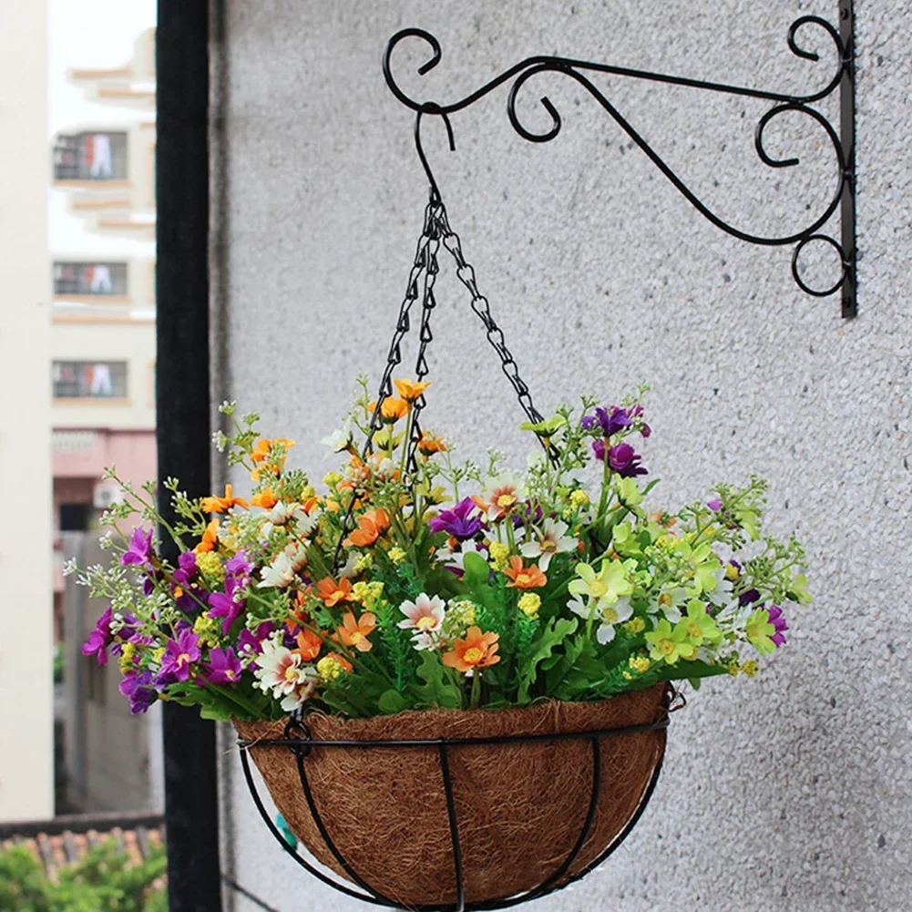Hanging Bracket Hooks for Wall Bird Flower Pot Basket Planter Lantern Metal Feeder Chime Wind Mount Garden plant hanger hanging basket organizer