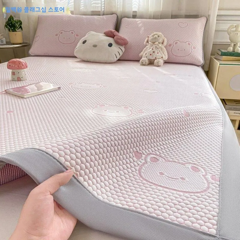 아이스빈 에어컨 세탁 가능 학생 기숙사 침구 쿨 매트 1인용 기계 세탁 가능 통기성 여름 신상품