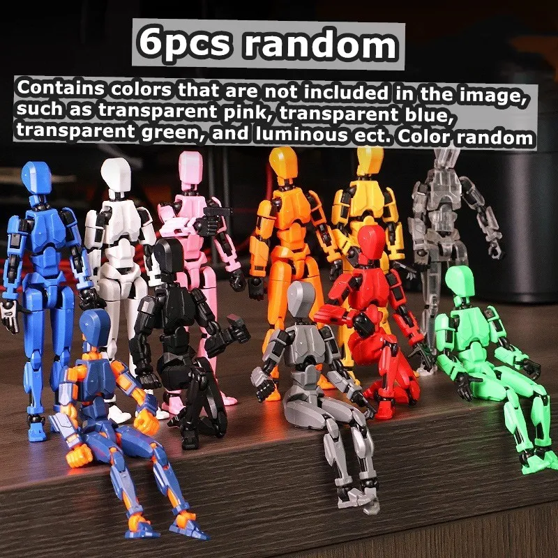 Dynamic Shapeshift Robot 3D Mannequin and Dog Figures Toy Set