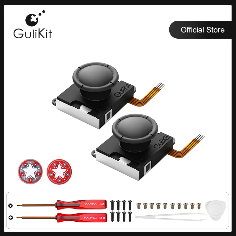 Gulikit Hall Effect Joysticks For Switch - No Drift Replacement With Repair Kit
